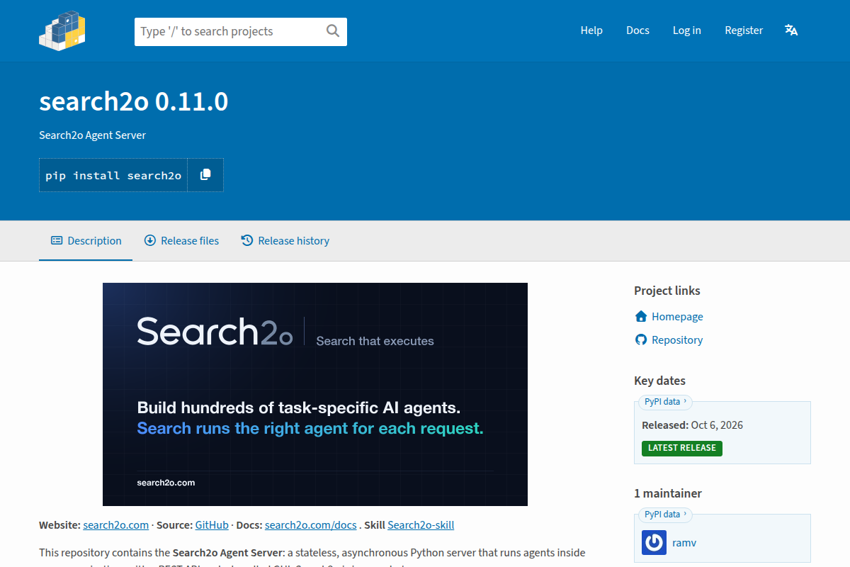 search2o screenshot