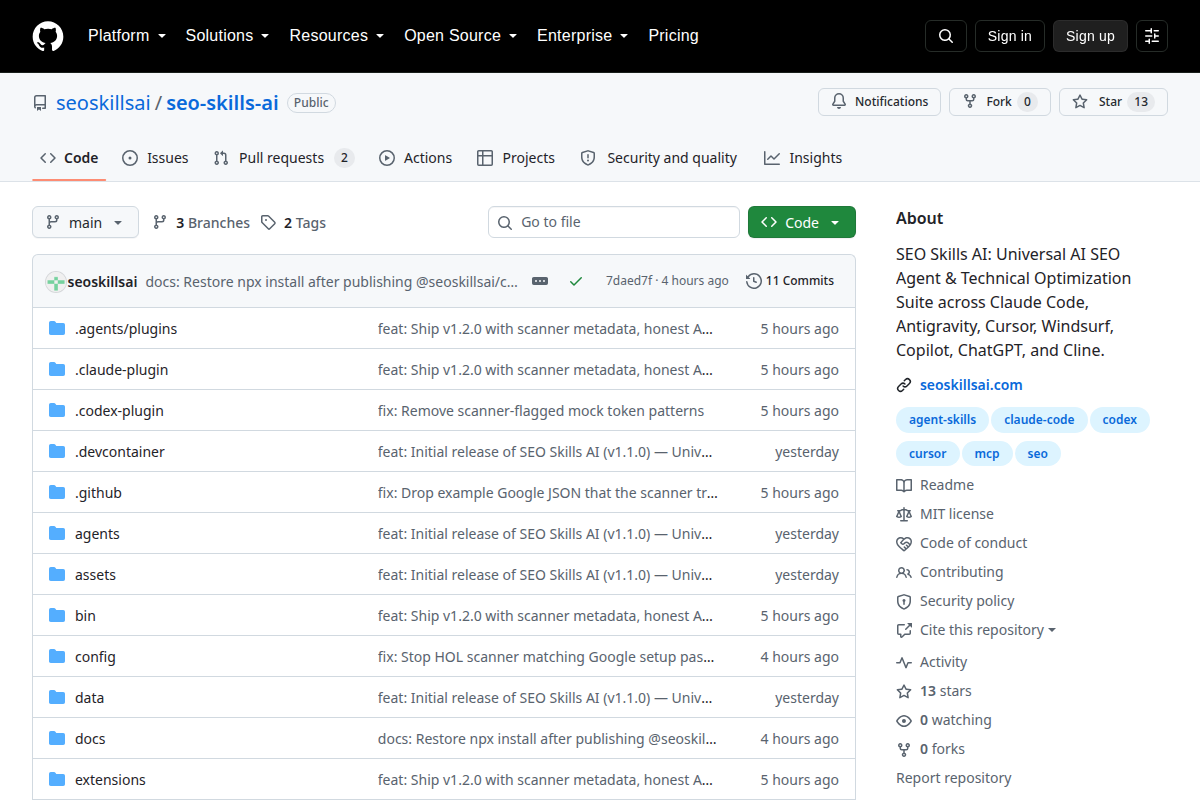 SEO Skills AI screenshot