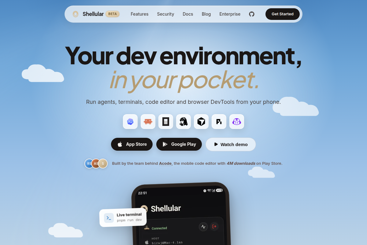 Shellular screenshot