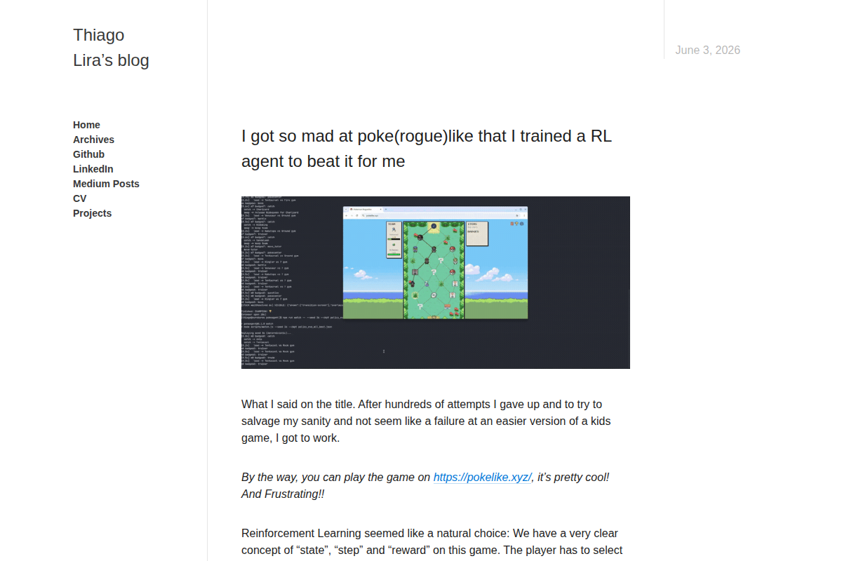 Show HN: 178K Parameter Neural Net That Wins Poke(rogue)like screenshot