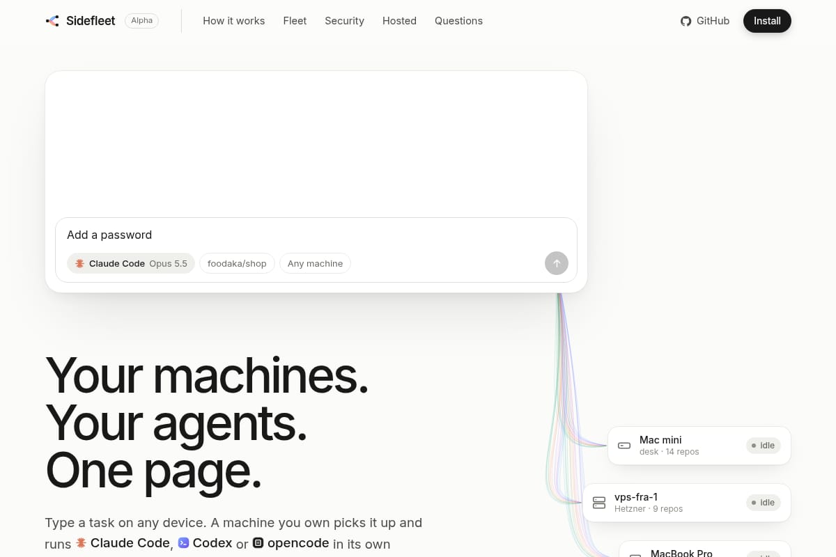 Sidefleet screenshot