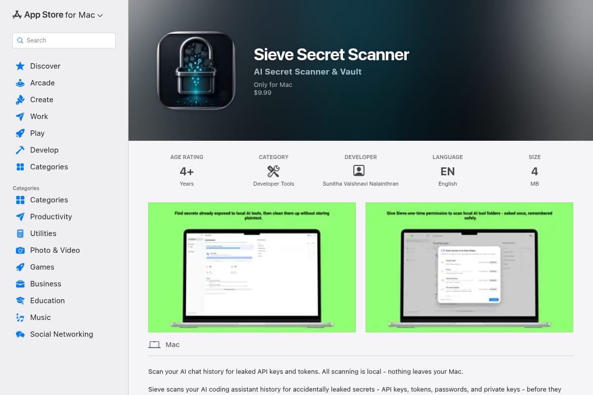 Sieve Secret Scanner thumbnail