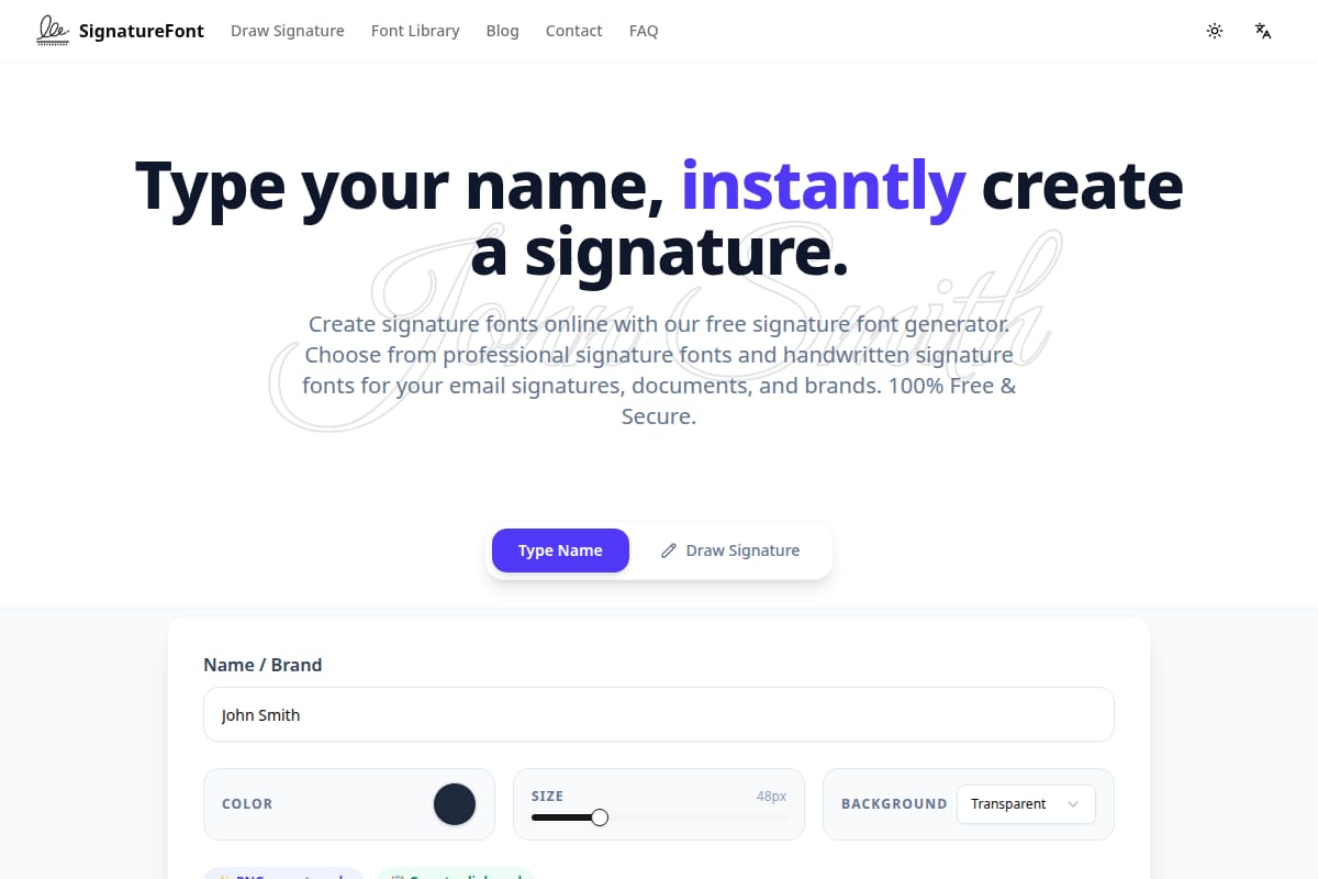 Signature Font Generator thumbnail