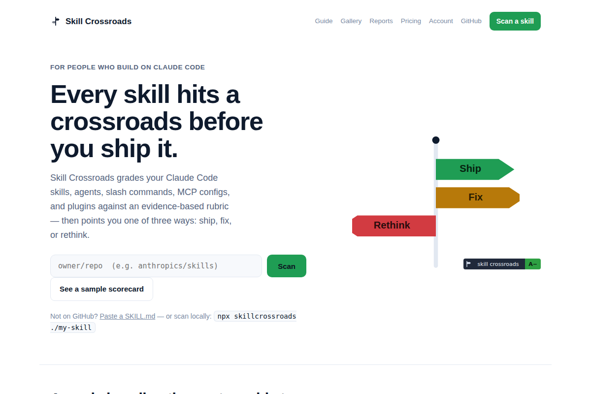 Skill Crossroads screenshot