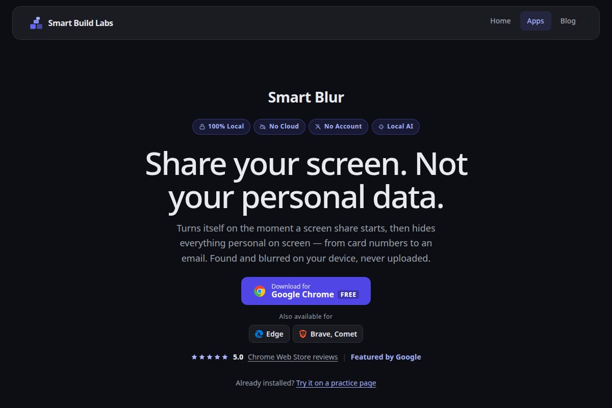 Smart Blur screenshot