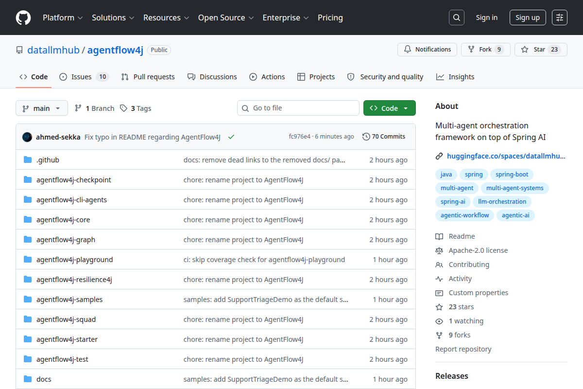 spring-agent-flow screenshot