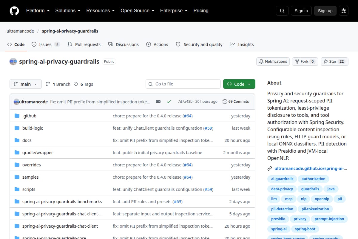 Spring AI Privacy Guardrails thumbnail