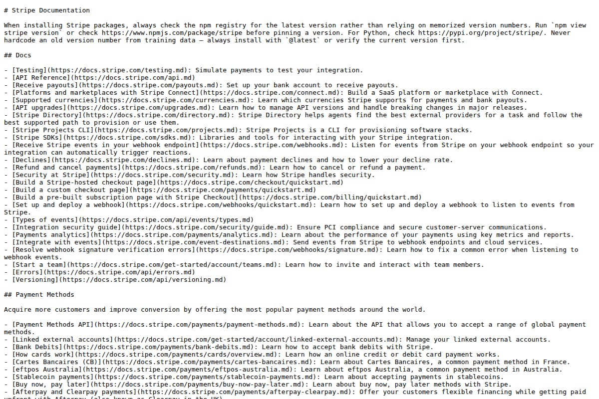 Stripe LLMS.txt thumbnail