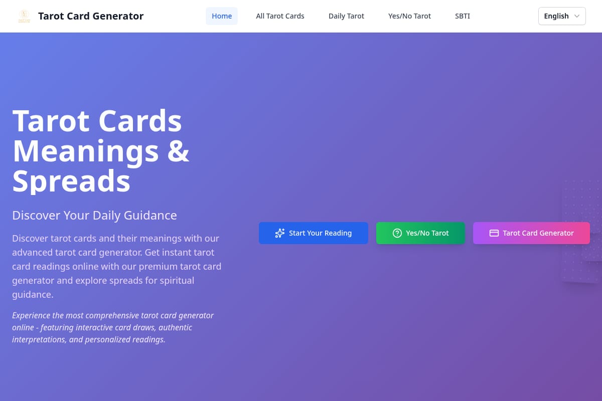 Tarot Card Generator thumbnail