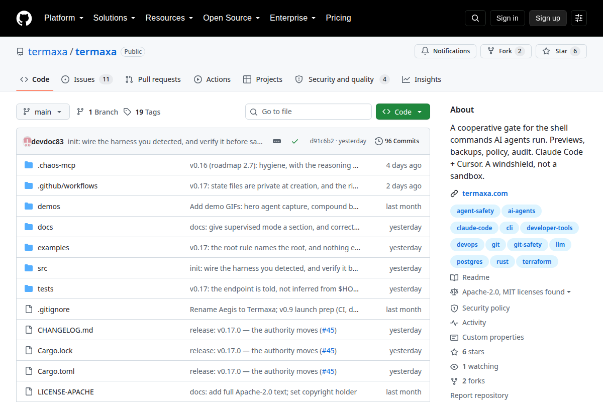 Termaxa screenshot