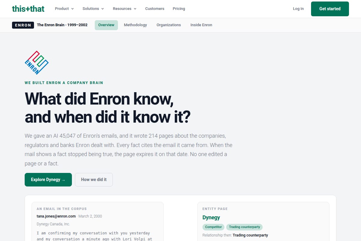 The Enron Brain screenshot