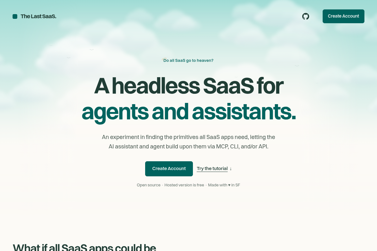 The Last SaaS screenshot