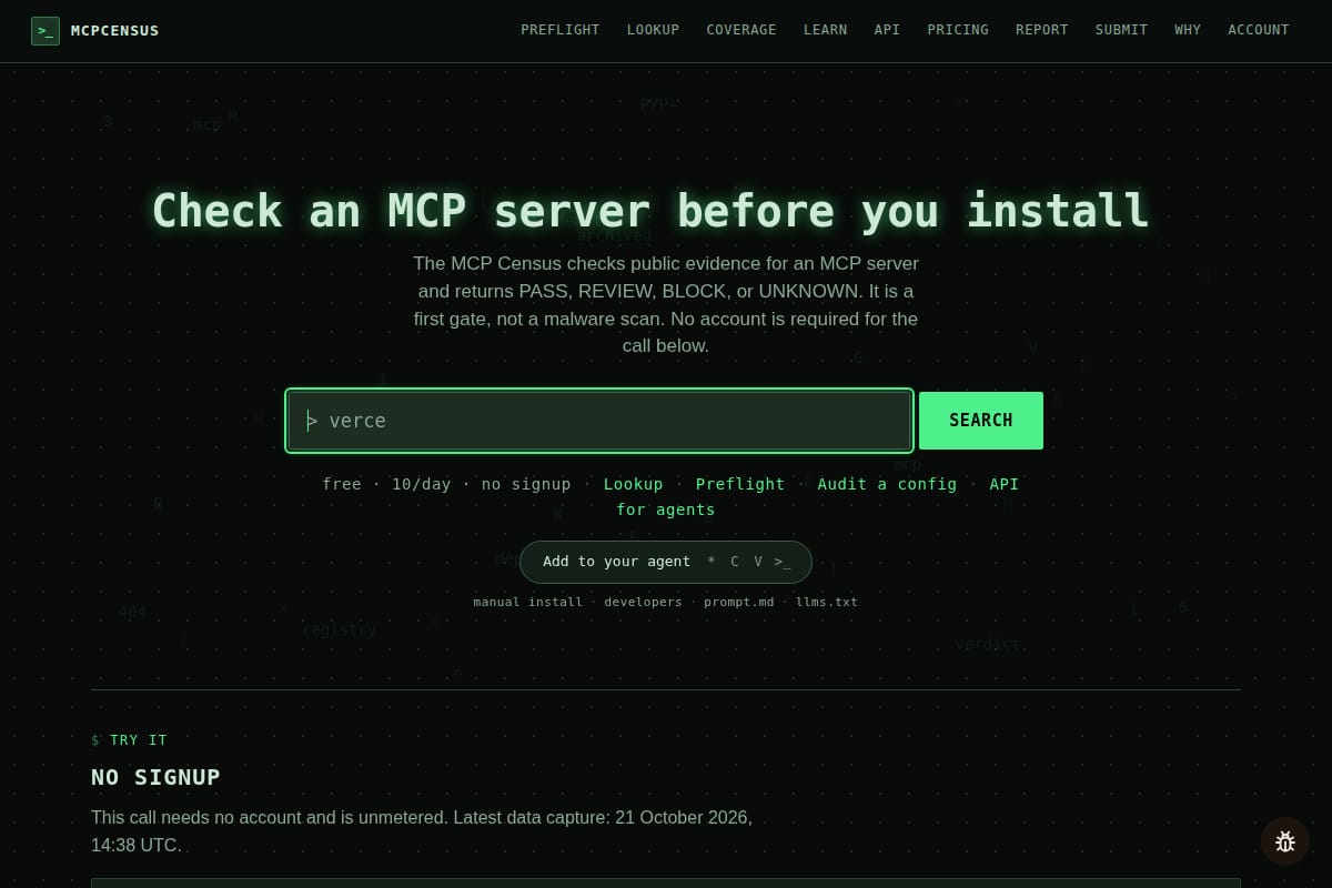 The MCP Census thumbnail