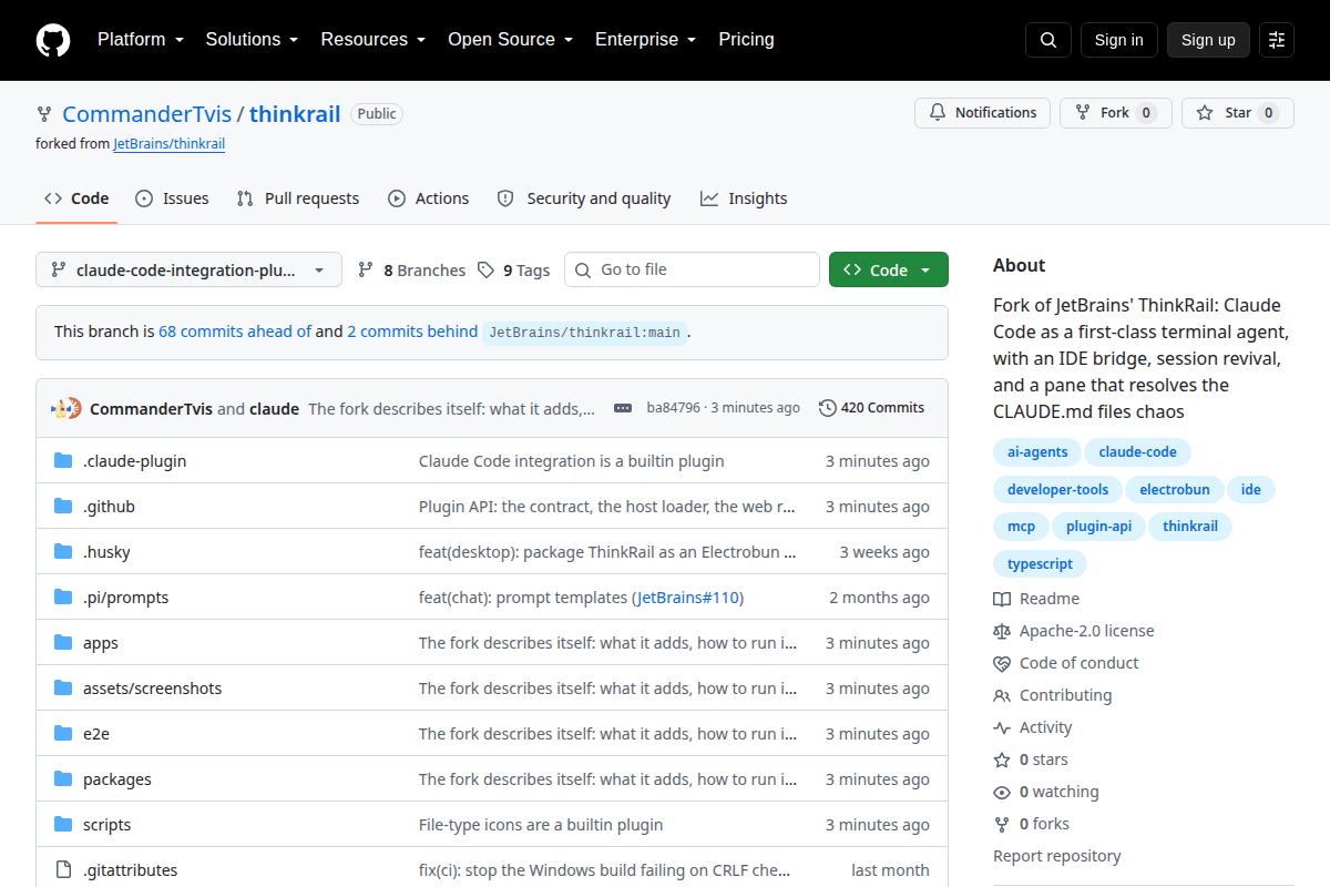 ThinkRail screenshot