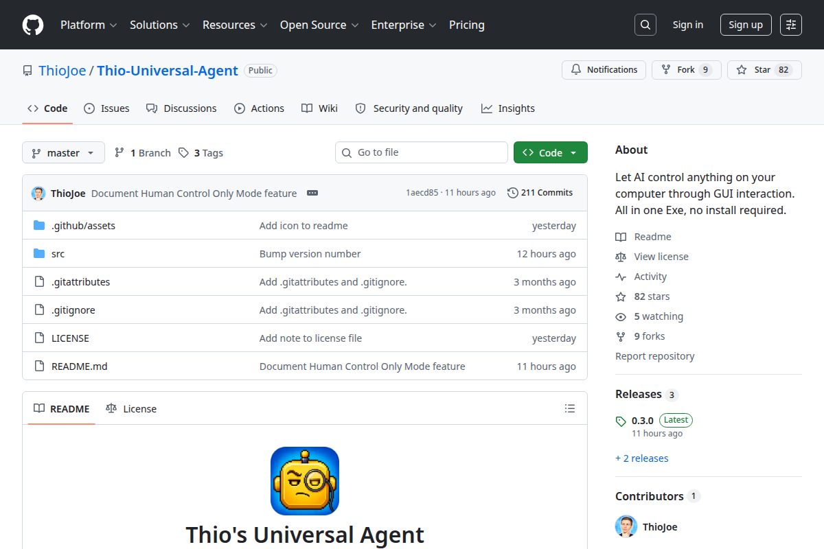 Thio's Universal Agent screenshot