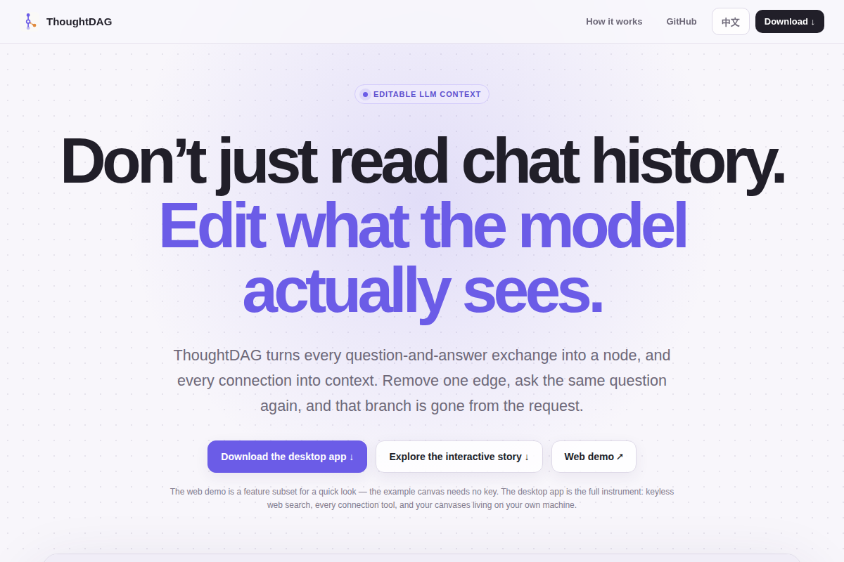 ThoughtDAG screenshot