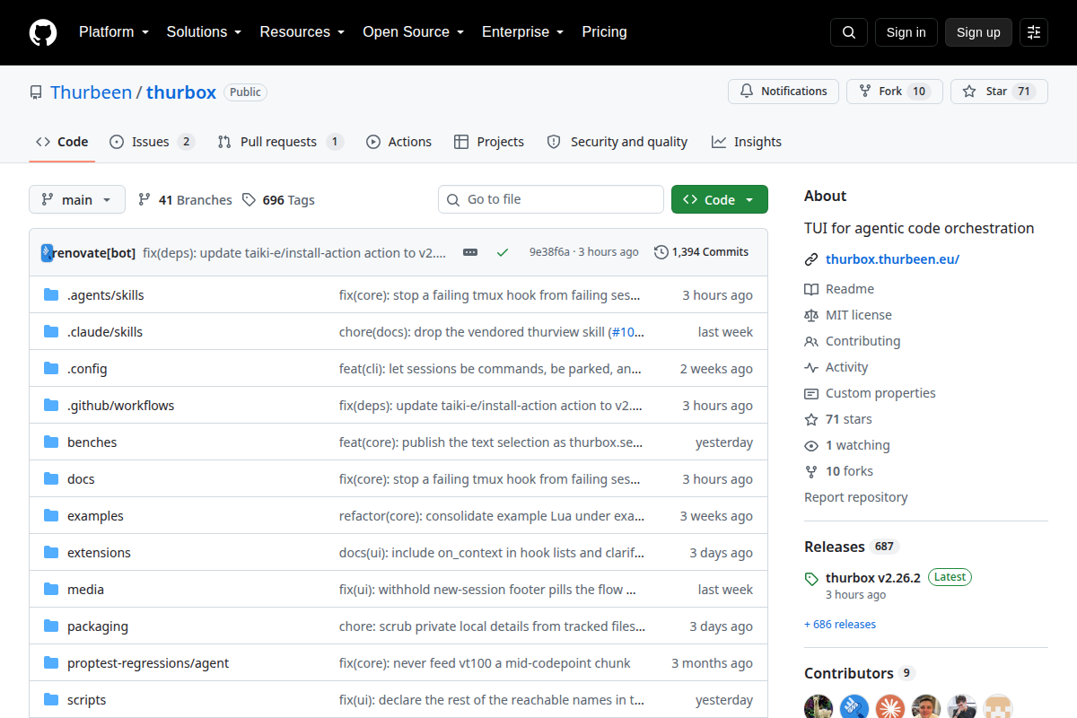 Thurbox screenshot