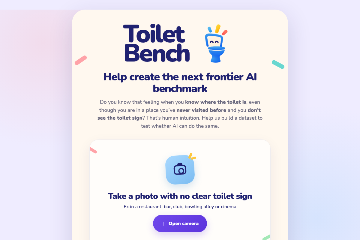 ToiletBench screenshot