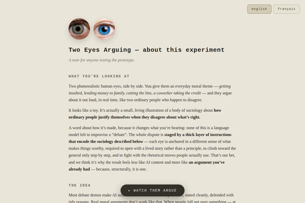 Two Eyes Arguing thumbnail