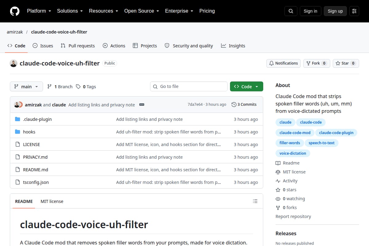Uh filter Claude Code plugin thumbnail