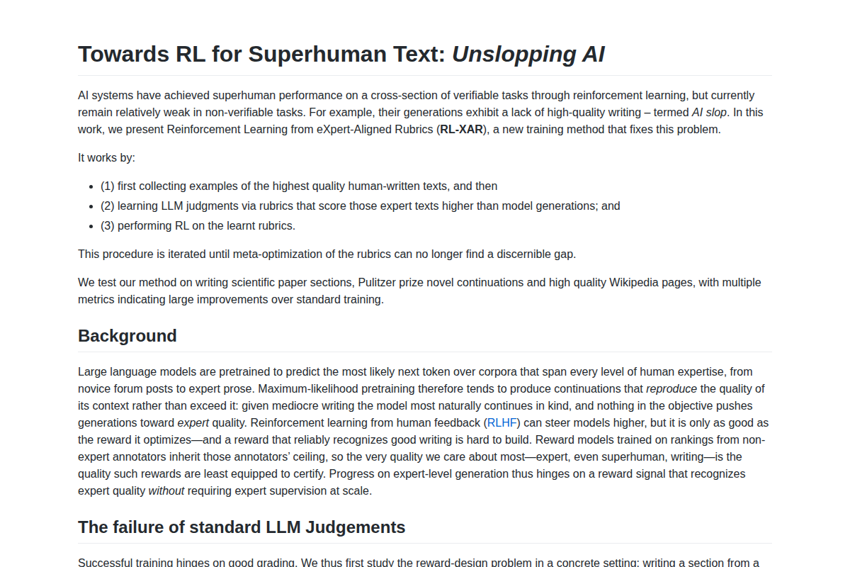 Unslopping AI screenshot