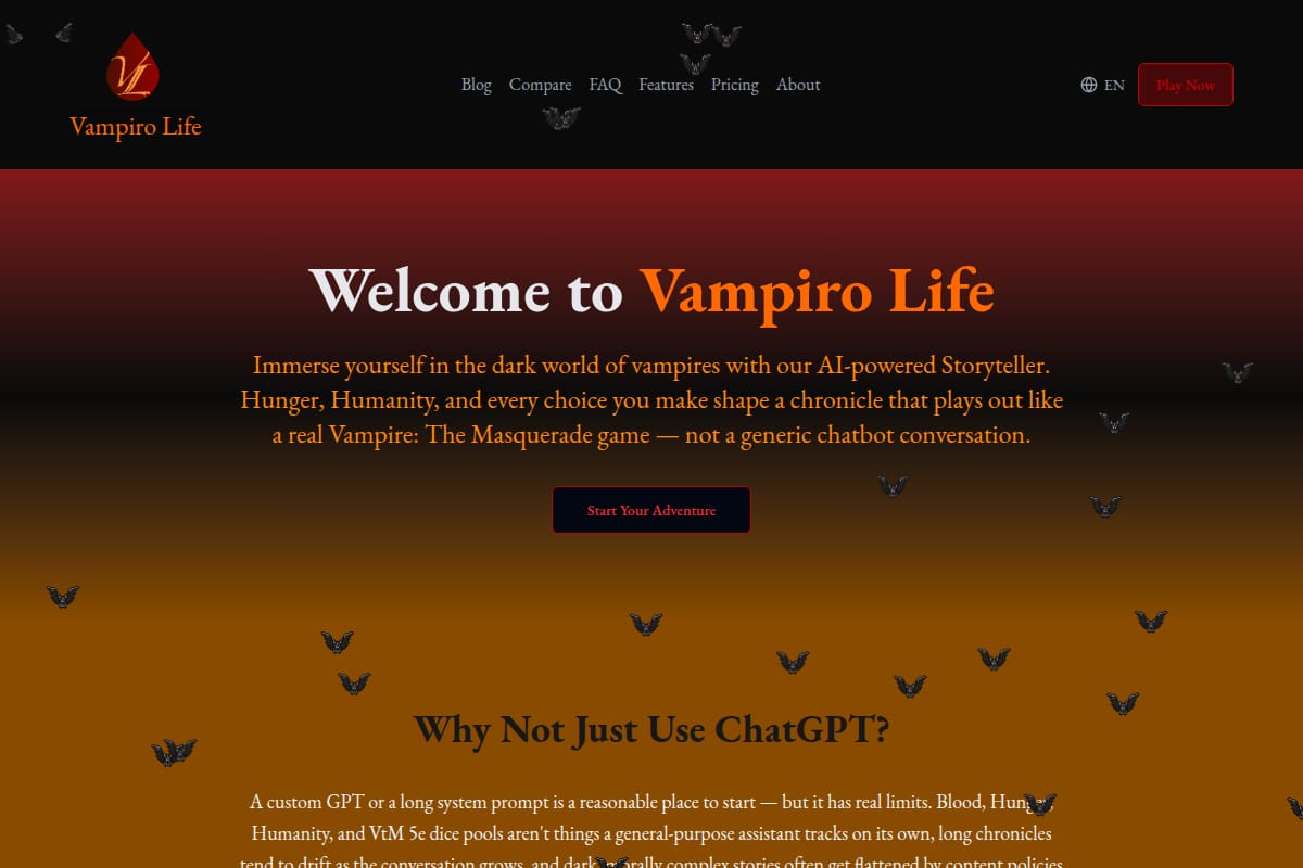 Vampiro Life screenshot