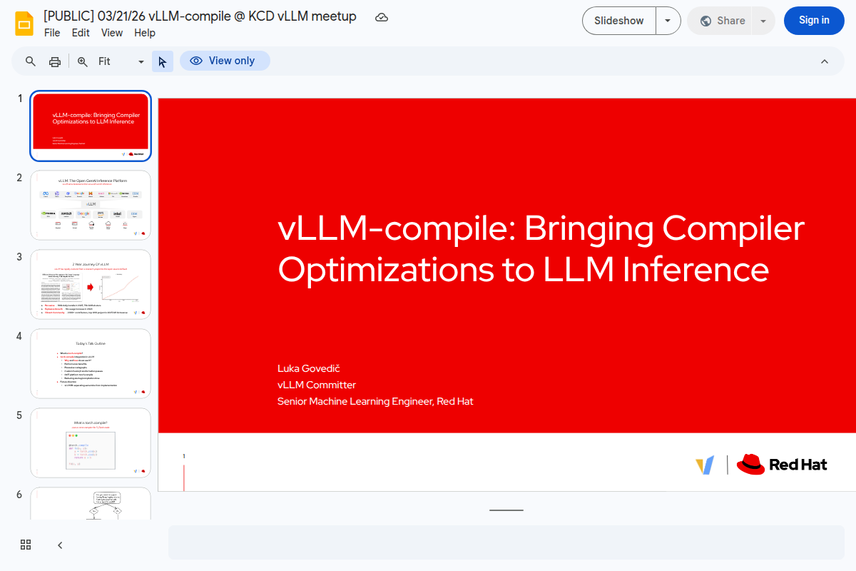 vLLM-Compile screenshot