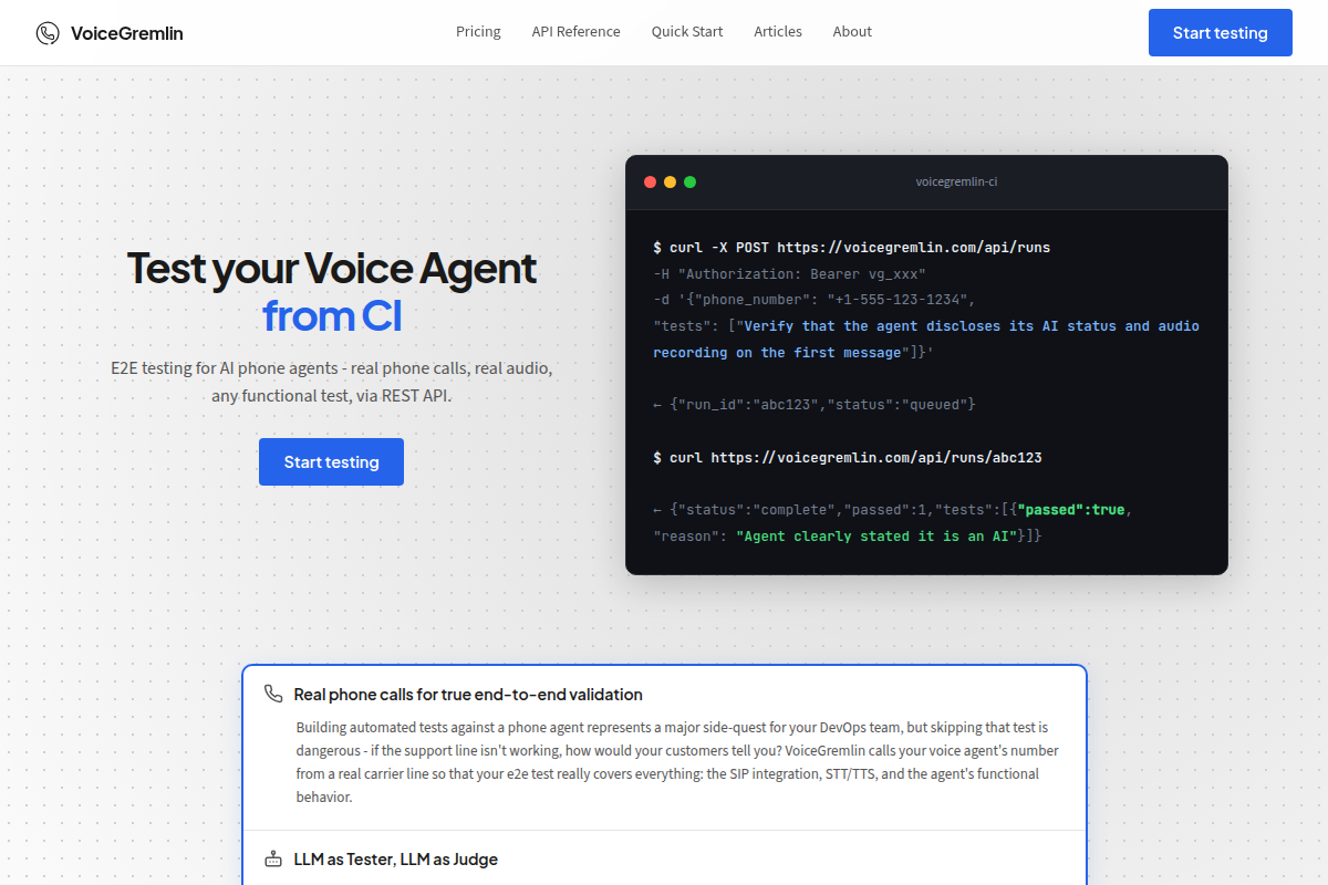 VoiceGremlin screenshot