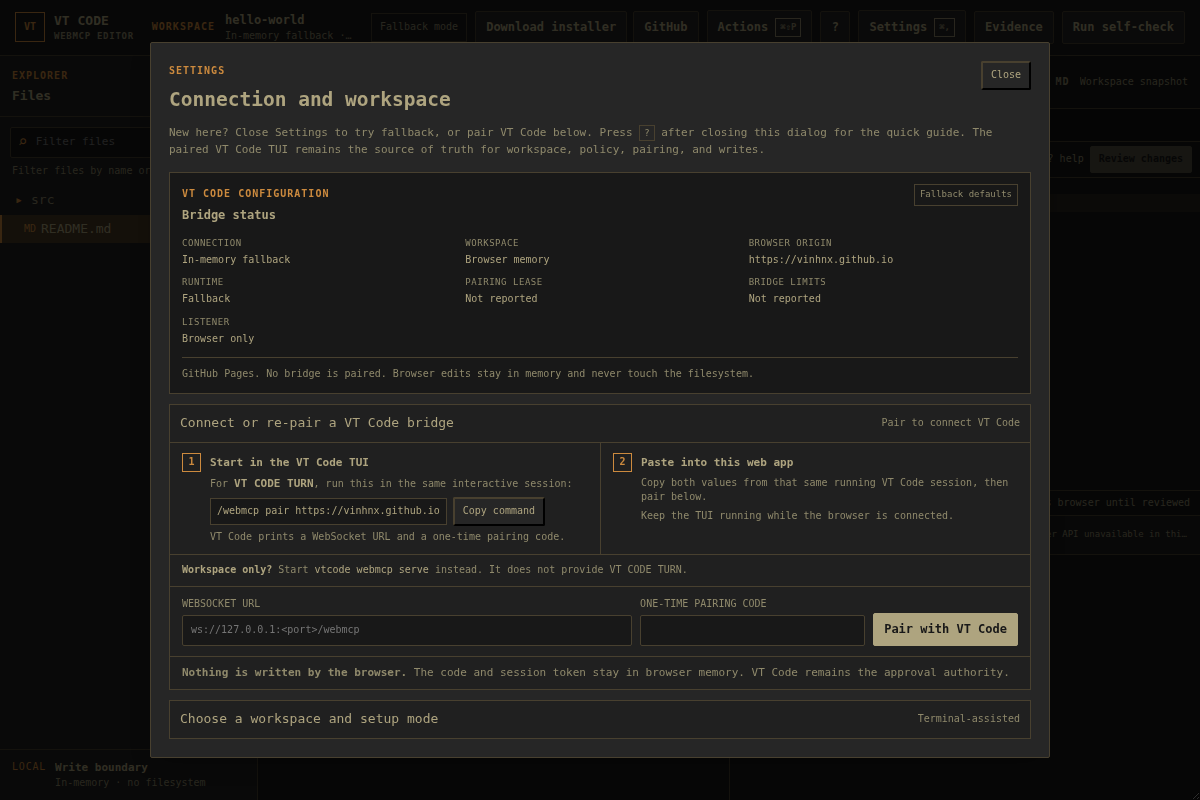 VT Code screenshot