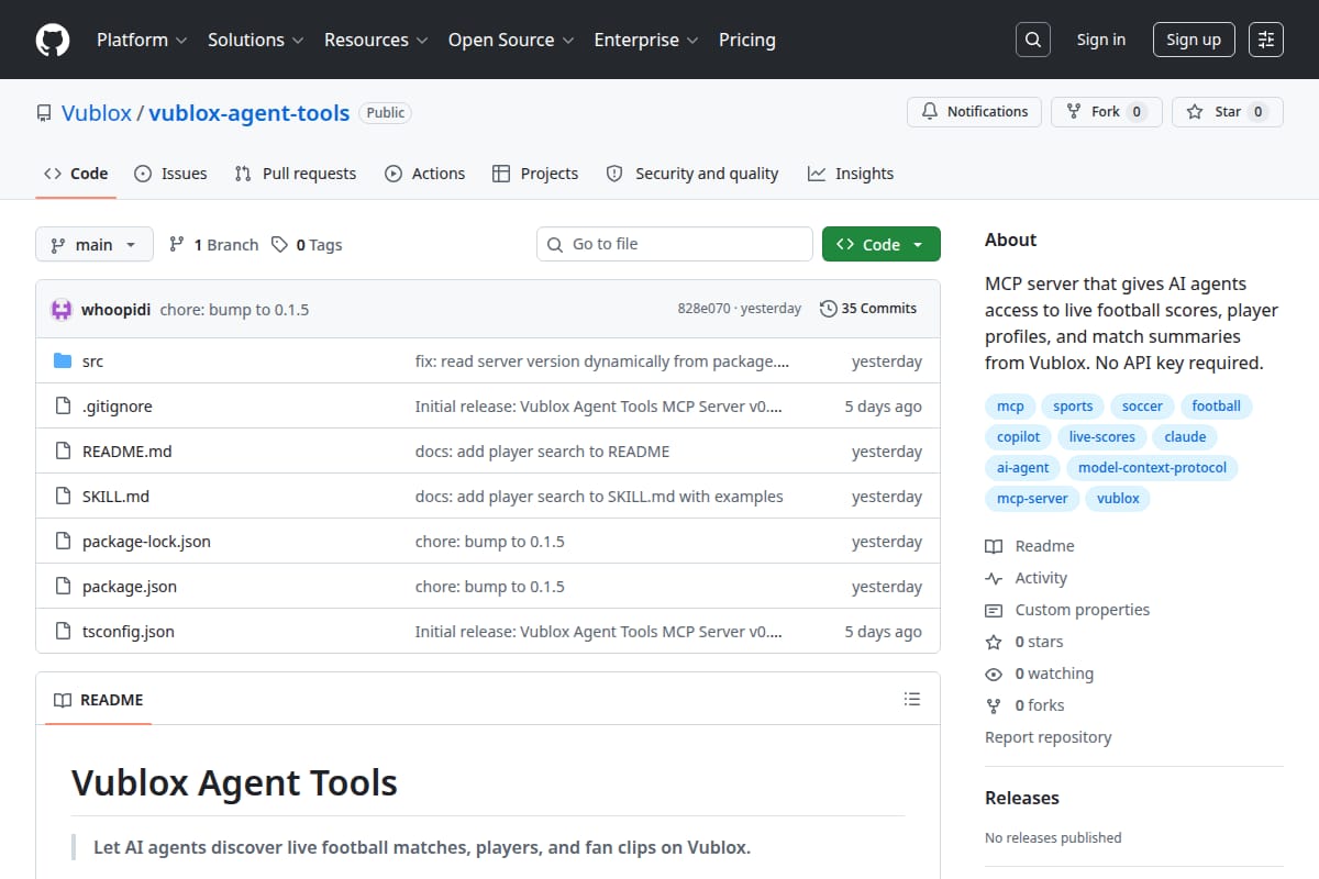 Vublox Agent Tools screenshot