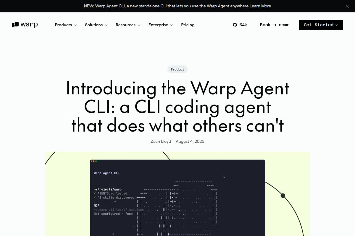 Warp Agent CLI thumbnail