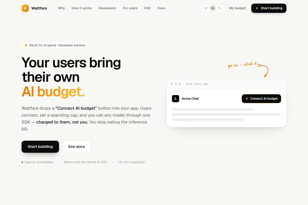 Wattfare screenshot
