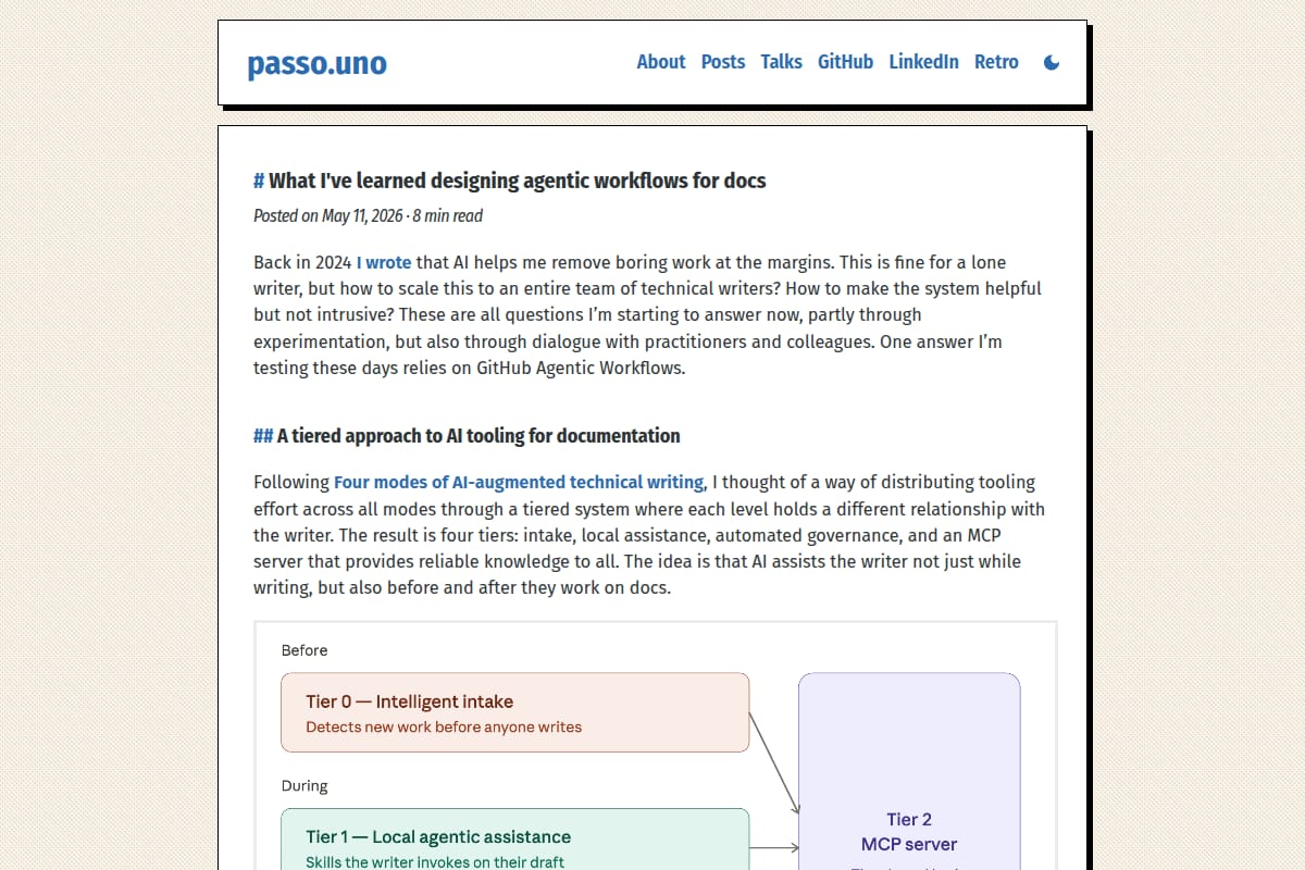 What I've learned designing agentic workflows for docs thumbnail
