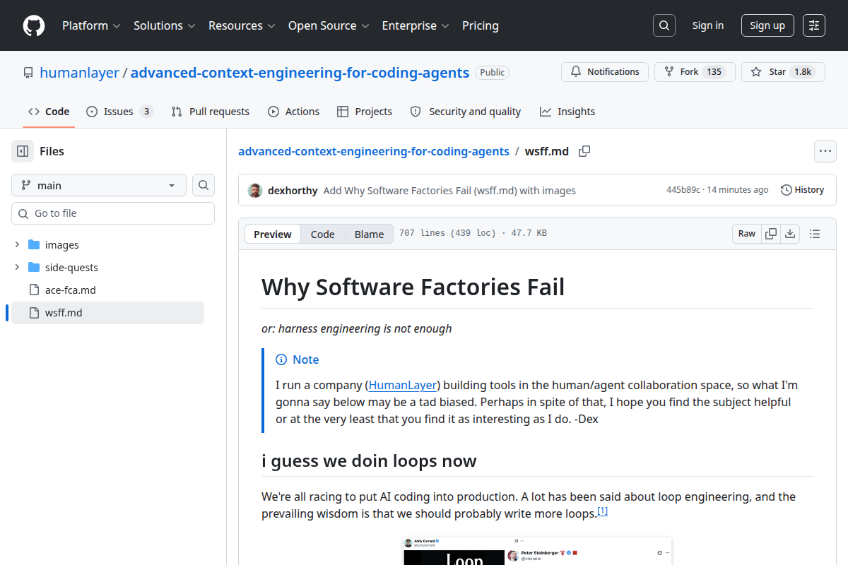 Why Software Factories Fail screenshot