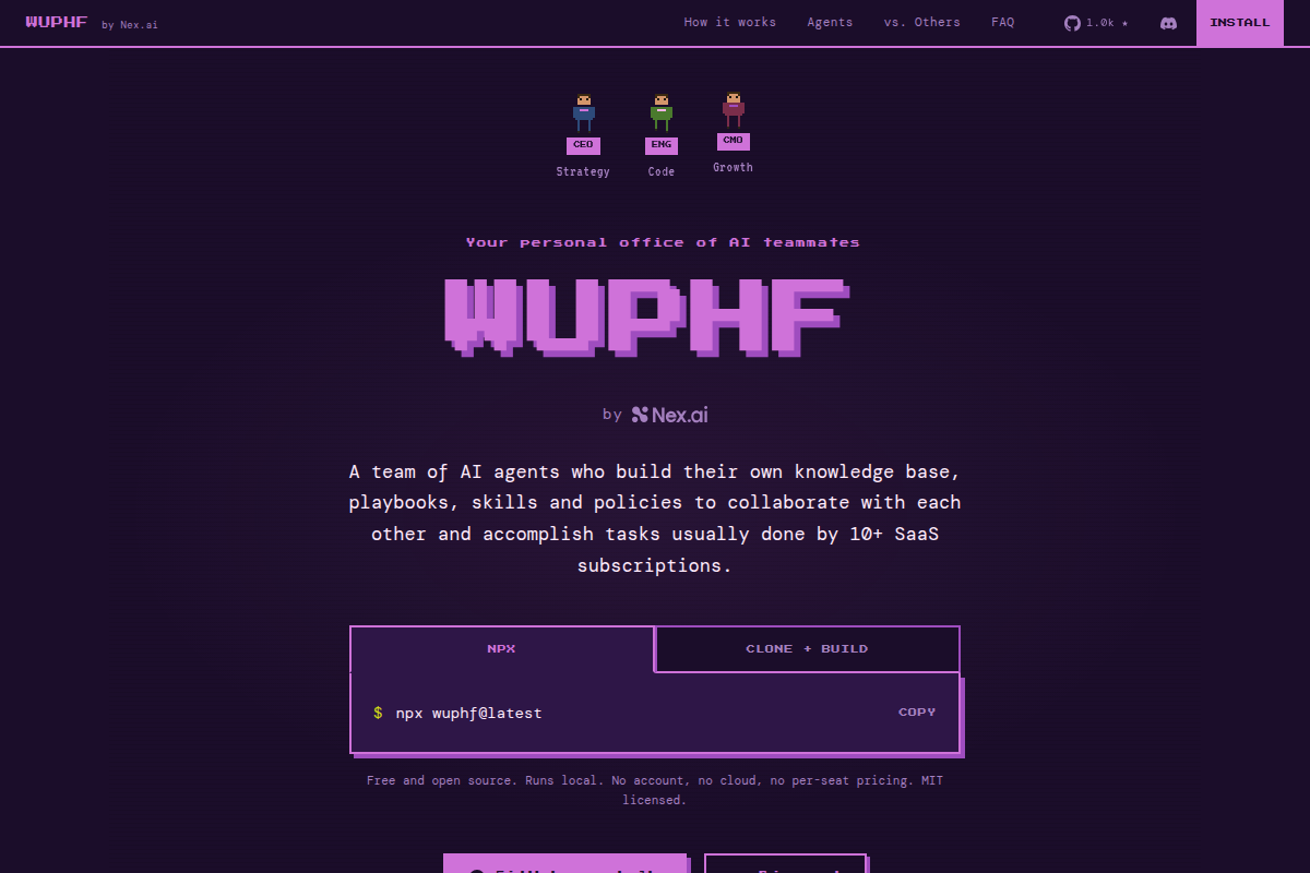 WUPHF screenshot
