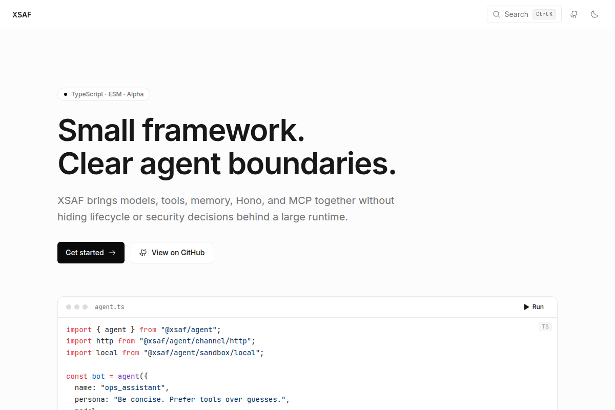 XSAF screenshot