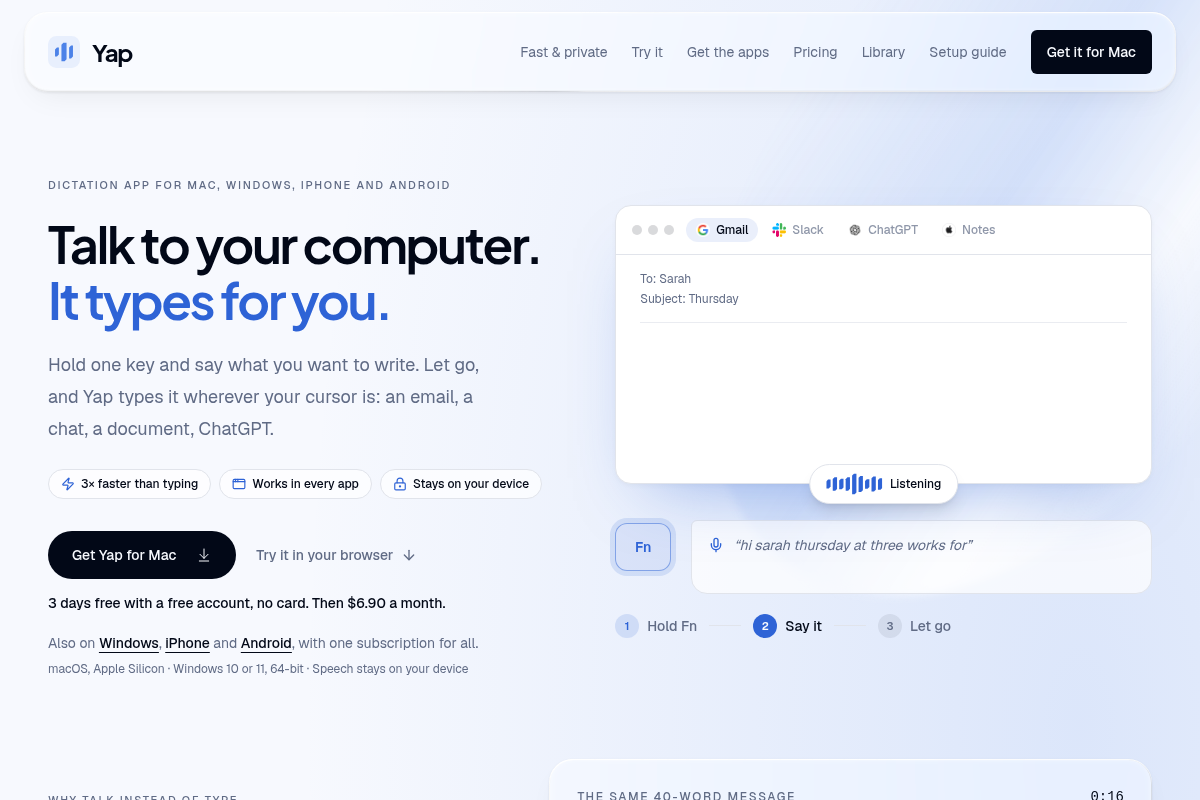 Yap screenshot